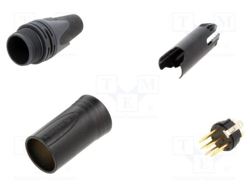 NC7MXX-B_Φύσα; XLR; αρσενικά; PIN: 7; ευθύς; για αγωγό; κόλληση; 5A; 18AWG