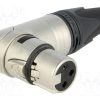 NC3FRX_Φύσα; XLR; θηλυκά; PIN: 3; γωνιακός 90°; περιστρεφόμενα; για αγωγό