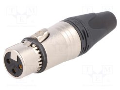 NC3FXX-EMC_Φύσα; XLR; θηλυκά; PIN: 3; ευθύς; EMC/EMI; για αγωγό; κόλληση; 5A