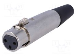 XLR-3G-2_Φύσα; XLR; θηλυκά; PIN: 3; ευθύς; για αγωγό