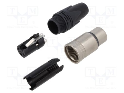 NC3FXX-14-D_Φύσα; XLR; θηλυκά; PIN: 3; ευθύς; για αγωγό; κόλληση; 16A; 14AWG