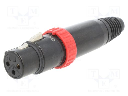 NC3FXS-B_Φύσα; XLR; θηλυκά; PIN: 3; ευθύς; για αγωγό; κόλληση; 16A; 3