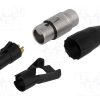 AC3F-AU_Φύσα; XLR; θηλυκά; PIN: 3; ευθύς; για αγωγό; κόλληση; Επίχρυση; 133V