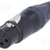 NC3FXX-B_Φύσα; XLR; θηλυκά; PIN: 3; ευθύς; για αγωγό; κόλληση; Επίχρυση; 16A