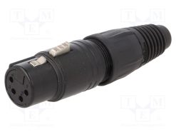 NC4FX-B_Φύσα; XLR; θηλυκά; PIN: 4; ευθύς; για αγωγό; κόλληση; 3