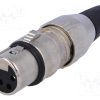 700-0400_Φύσα; XLR; θηλυκά; PIN: 4; ευθύς; για αγωγό; κόλληση; Επάργυρη; 50V