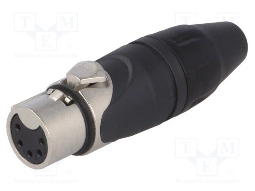 AX5F_Φύσα; XLR; θηλυκά; PIN: 5; ευθύς; για αγωγό; κόλληση; 133V; 7