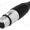 AC5FJ_Φύσα; XLR; θηλυκά; PIN: 5; ευθύς; για αγωγό; κόλληση; 133V; 7