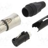 NC6FXX_Φύσα; XLR; θηλυκά; PIN: 6; ευθύς; για αγωγό; κόλληση; Επάργυρη; 7