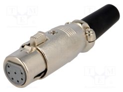 XLR-7G_Φύσα; XLR; θηλυκά; PIN: 7; ευθύς; για αγωγό