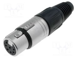 NC7FX_Φύσα; XLR; θηλυκά; PIN: 7; ευθύς; για αγωγό; κόλληση; 3