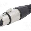 FC6182_Φύσα; XLR; θηλυκά; PIN: 7; ευθύς; για αγωγό; κόλληση; Επάργυρη