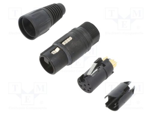 NC7FX-B_Φύσα; XLR; θηλυκά; PIN: 7; ευθύς; για αγωγό; χύτευση ψευδαργύρου