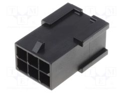 430200601_Φύσα; αγωγού-αγωγού; αρσενικά; Micro-Fit 3.0; 3mm; PIN: 6; 5A