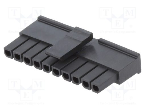 436451000_Φύσα; αγωγού-πλακέτας; θηλυκά; Micro-Fit 3.0; 3mm; PIN: 10