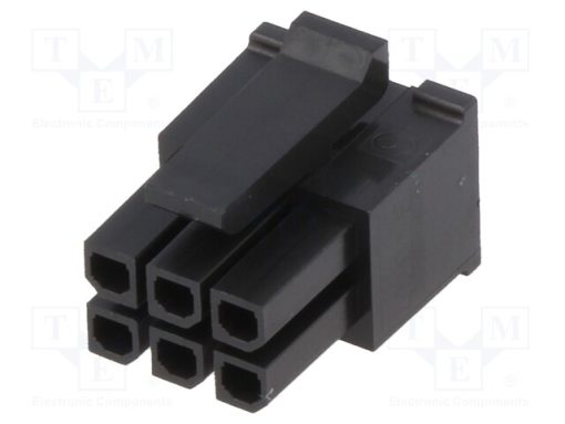 430250600_Φύσα; αγωγού-πλακέτας; θηλυκά; Micro-Fit 3.0; 3mm; PIN: 6