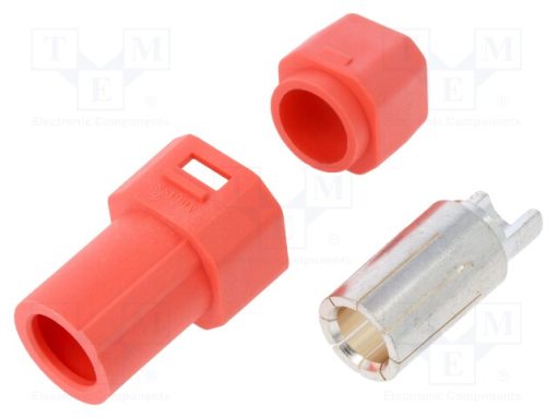 AS250F RED_Φύσα; τροφοδοτικά DC; AS250; θηλυκά; PIN: 1; για αγωγό; κόλληση